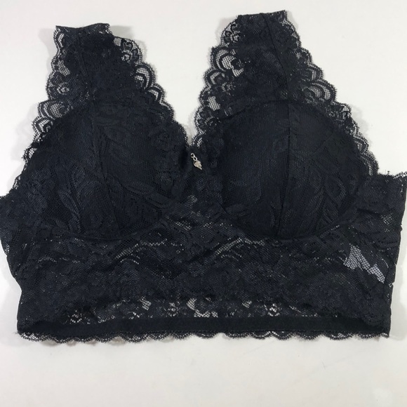 Other - •black lace padded bralette• NWT - size Large/L
